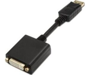Conversor Aisens A125-0133/ DisplayPort Macho - DVI Hembra/ 15cm/ Negro