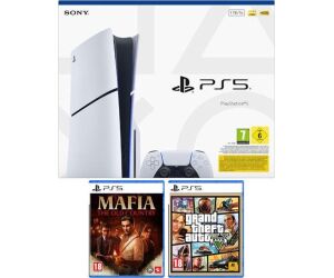 Consola ps5 sony playstation 5 standard e chassis + mafia + gta v