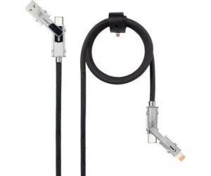 Nanocable Cable USB-C+USB-A/M LIGHTNING+USB-C/M 1M