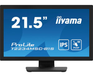 iiyama ProLite T2234MSC-B1S pantalla para PC 54,6 cm (21.5") 1920 x 1080 Pixeles Full HD Pantalla táctil Negro