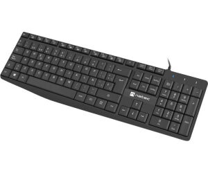 Teclado Natec Nautilus Slim Layout Usb Negro