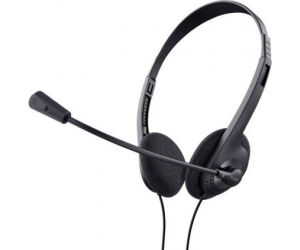 Auriculares Trust Chat Headset 24659/ con Micrófono/ Jack 3.5/ Negros