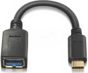 Cable USB 3.0 Tipo C-A M/H 0.15m. Negro