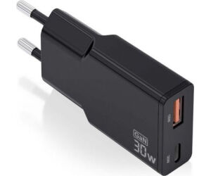 Cargador Aisens Gan Ultra Delgado 30w Usb-c Pd3.0 Qc4.0 Usb-a Qc3.0