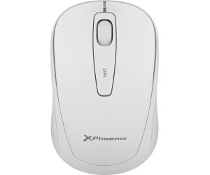 Phoenix m250 ratón inalámbrico 2.4 ghz receptor usb hasta 1600 dpi compatible con pc mac portátil color blanco