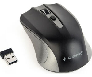 Raton Gembird Optico Negro-gris Rf Inalambrico Pilas