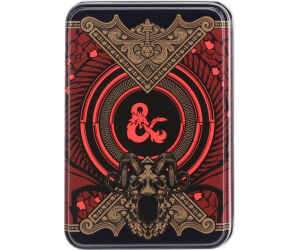 Baraja de cartas caja metálica paladone dungeons and dragons