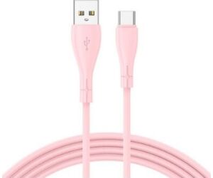 Cable Cool Usb A Usb-c 1m Nylon Pink