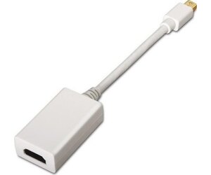 Conversor Aisens A125-0138/ Mini DisplayPort Macho - HDMI Hembra/ 15cm/ Blanco