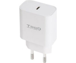 Tooq Cargador pared USB-C PD3.0 20W Blanco