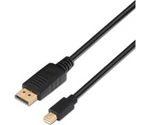 Cable Mini DisplayPort Nanocable 10.15.2402/ Mini DisplayPort Macho - DisplayPort Macho/ 2m/ Negro