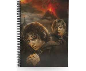Libreta efecto 3d frodo y sam el señor de los anillos