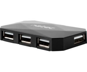 Hub Natec Locust 4 Puertos Usb 2.0 Negro
