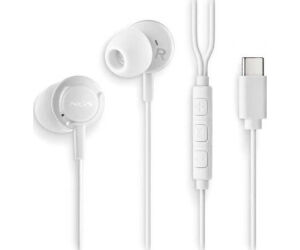Auriculares Intrauditivos NGS Cross Step/ con Micrófono/ USB Tipo-C/ Blancos