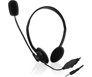 EWENT Auriculares diadema con micro mini jack