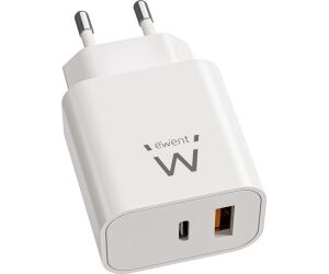 EWENT EW1318 Cargador rápido USB-C PD 20W USB-A QC