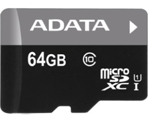 Tarjeta micro sd adata 64gb cl10 + adaptador sd