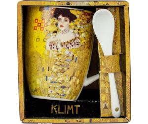 Taza con cuchara enesco el retrato de adele gustav klimt
