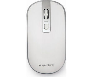 Raton Gembird Optical White Silver Rf Inalambrico Pilas