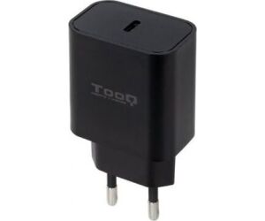 Cargador de Pared TooQ TQWC-PDUSBC20B/ 1xUSB Tipo-C/ 20W