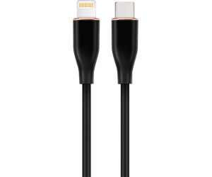 Cable De Carga Y Datos Gembird Usb Tipo-c A 8 Pines De Silicona Premium 1,5m Bk