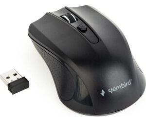 Raton Gembird Optico 4 Botones Negro Rf Inalambrico Pilas