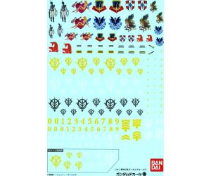 Hojas de calcomania bandai hobby gundam decal 17 mg multiuse zeon