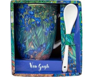 Taza con cuchara enesco los lirios van gogh
