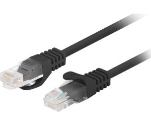 Cable Red Lanberg Latiguillo Cat.6 Utp 0.25m Negro Fluke Passed (pack 10 Uds)