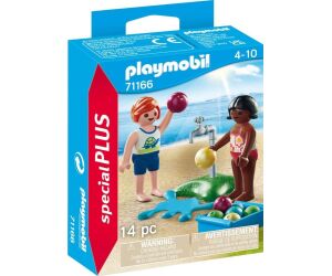 Playmobil niños con globos de agua
