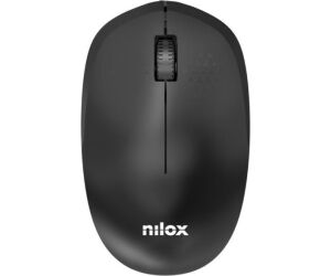 Nilox Ratón Wireless, 1000 DPI, 3 botones, Negro