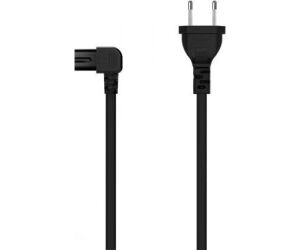 Cable Alimentación Forma 8 Aisens A132-0599/ CEE7/16 Macho - C7 Hembra/ Hasta 1500W/ 3m/ Negro