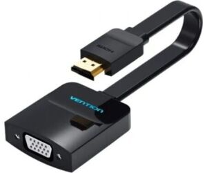 Conversor Hdmi/m A Vga/h Jack 3.5/h 0.15 M Negro Vention