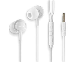 Auriculares Intrauditivos NGS Cross Drift/ con Micrófono/ Jack 3.5/ Blancos