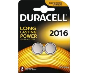 Pack de 2 Pilas de Botón Duracell DL2016B2/ 3V