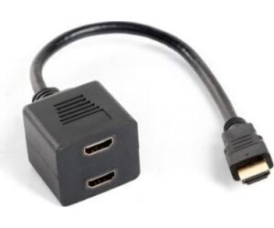 Adaptador Lanberg Hdmi Macho/hdmi Hembra X2 Splitter 20cm