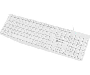 Teclado Natec Nautilus Slim Layout Usb Blanco