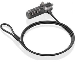 Cable de Seguridad para Portátiles Aisens ASLK-D40N03-BK/ 1.5m