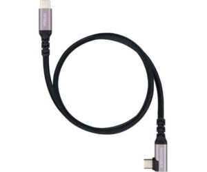 Nanocable Cable USB-C 3.2 GEN2 Acodado 100W 1 M