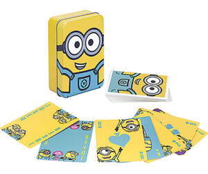 Baraja de naipes en caja metálica paladone minions
