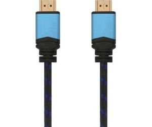 Cable HDMI 2.0 4K Aisens A120-0357/ HDMI Macho - HDMI Macho/ 2m/ Negro/ Azul
