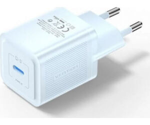 Cargador Pared Gan 20w Usb-c Azul Vention