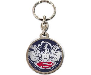 Llavero redondo metal sd toys cara superman universo dc