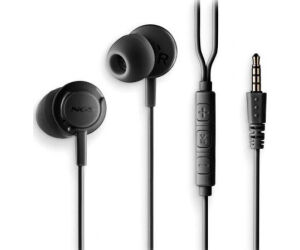 Auriculares Intrauditivos NGS Cross Drift/ con Micrófono/ Jack 3.5/ Negros