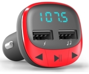 Reproductor MP3 Car Transmitter FM Red