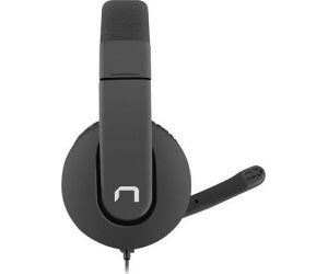 Auriculares Natec Rhea Negro Microfono Alambrico Jack 3.5mm