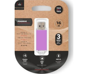 TECH ONE TECH Basic Pendrive 16Gb USB 2.0 Purple