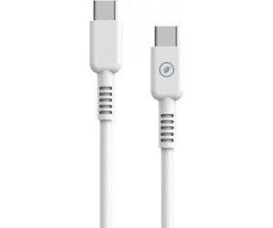 Cable USB 2.0 Tipo-C Muvit For Change MCUSC0008/ USB Tipo-C Macho - USB Tipo-C/ Hasta 60W/ 480Mbps/ 1.2m/ Blanco