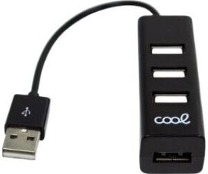 Hub Usb 2.0 Universal Cool 4 Puertos Usb Negro