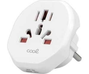 Adaptador Enchufe Cool Universal Europa White